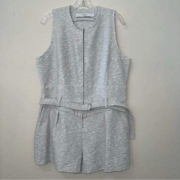 IRO white textured Jumpsuits one piece - Picture 9 of 11